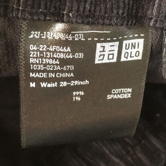UNIQLO Women’s Drawstring Waist Skinny Leg Corduroy Pull-on Pants Size Medium - Picture 13 of 15